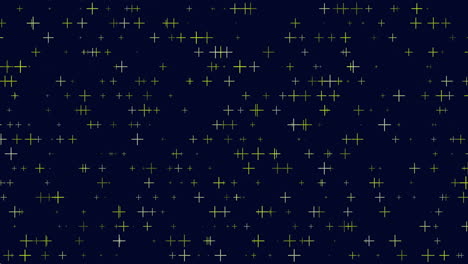 fly neon crosses and confetti on dark galaxy