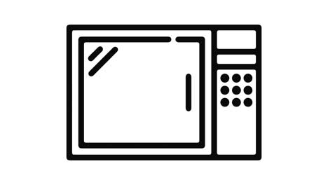 microwave line motion graphic