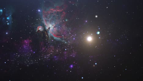 view  nebula in universe 4k