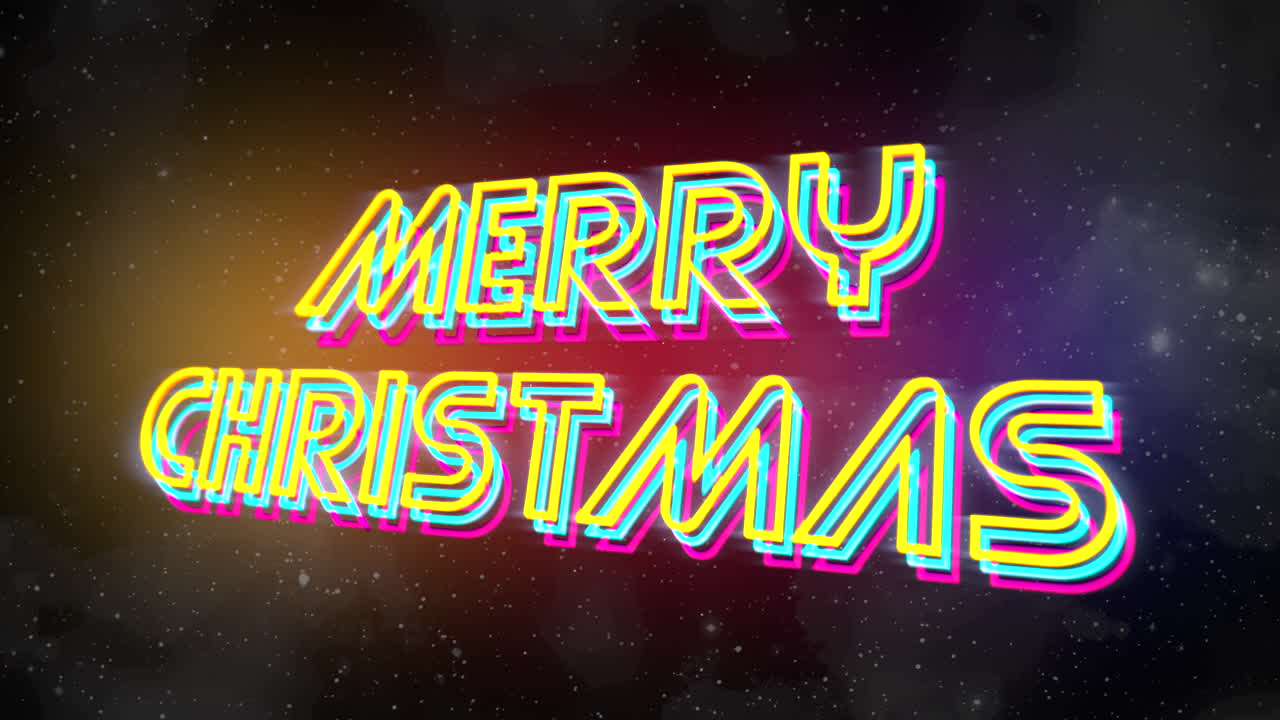 feliz navidad con estrellas y nubes en galaxia