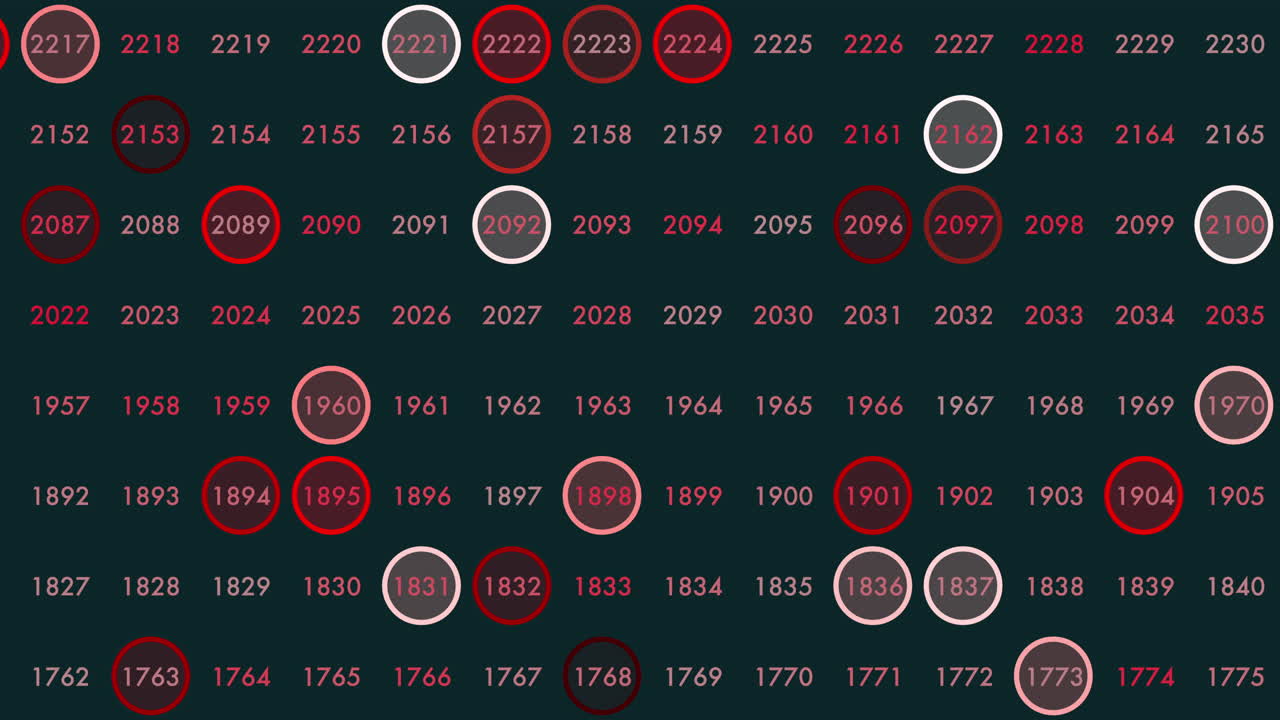 행의 네온 수학 기호 패턴
