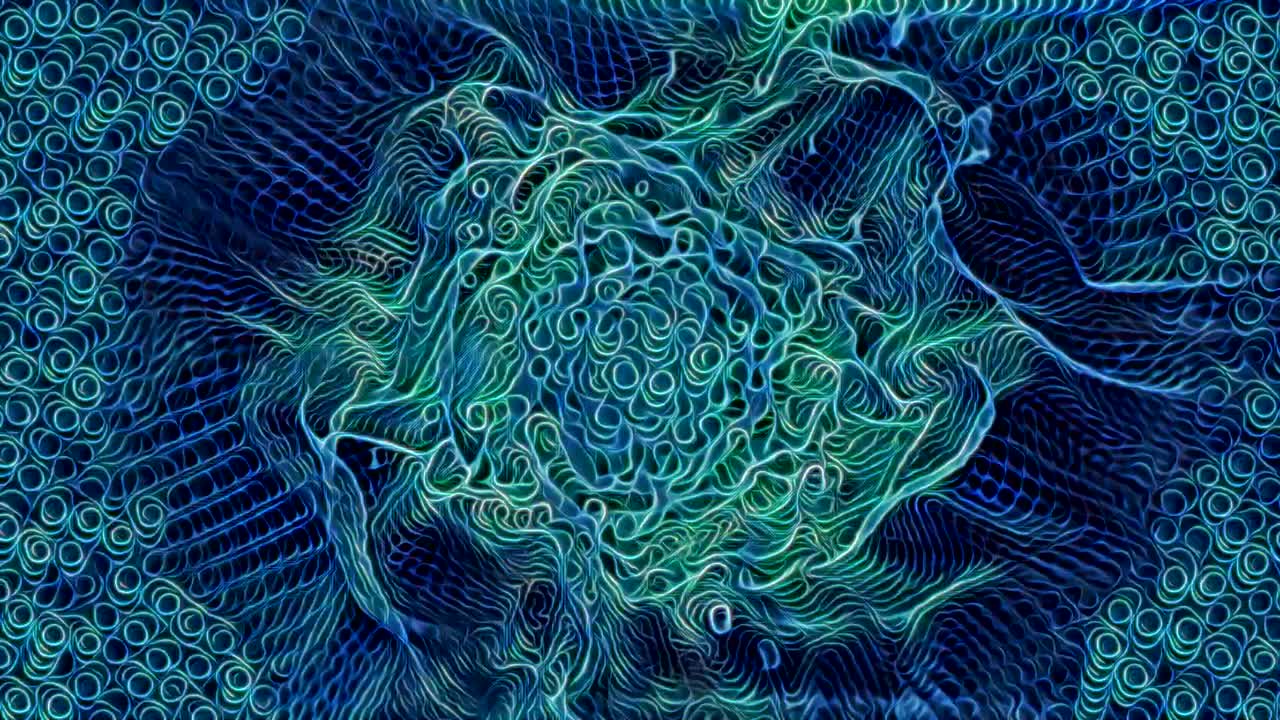 animación abstracta espiraliforme artística del túnel de viaje digital