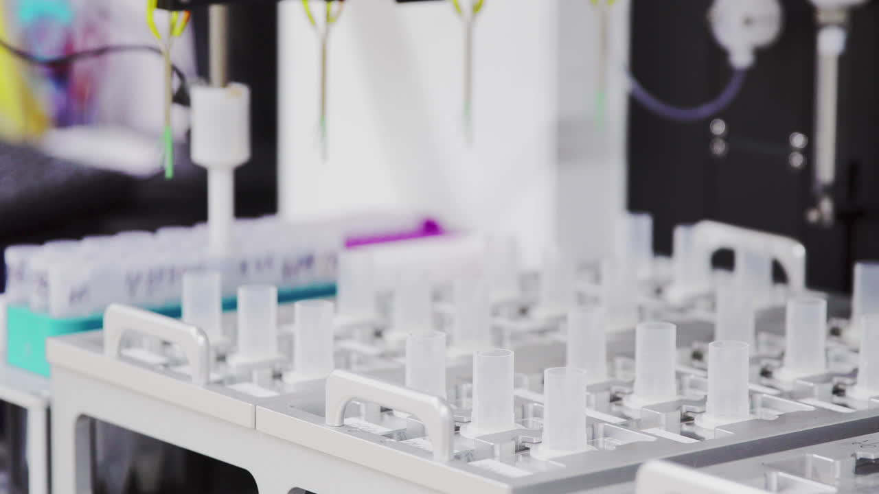 Close-up of medical equipment for artificial insemination of women, preparation of material