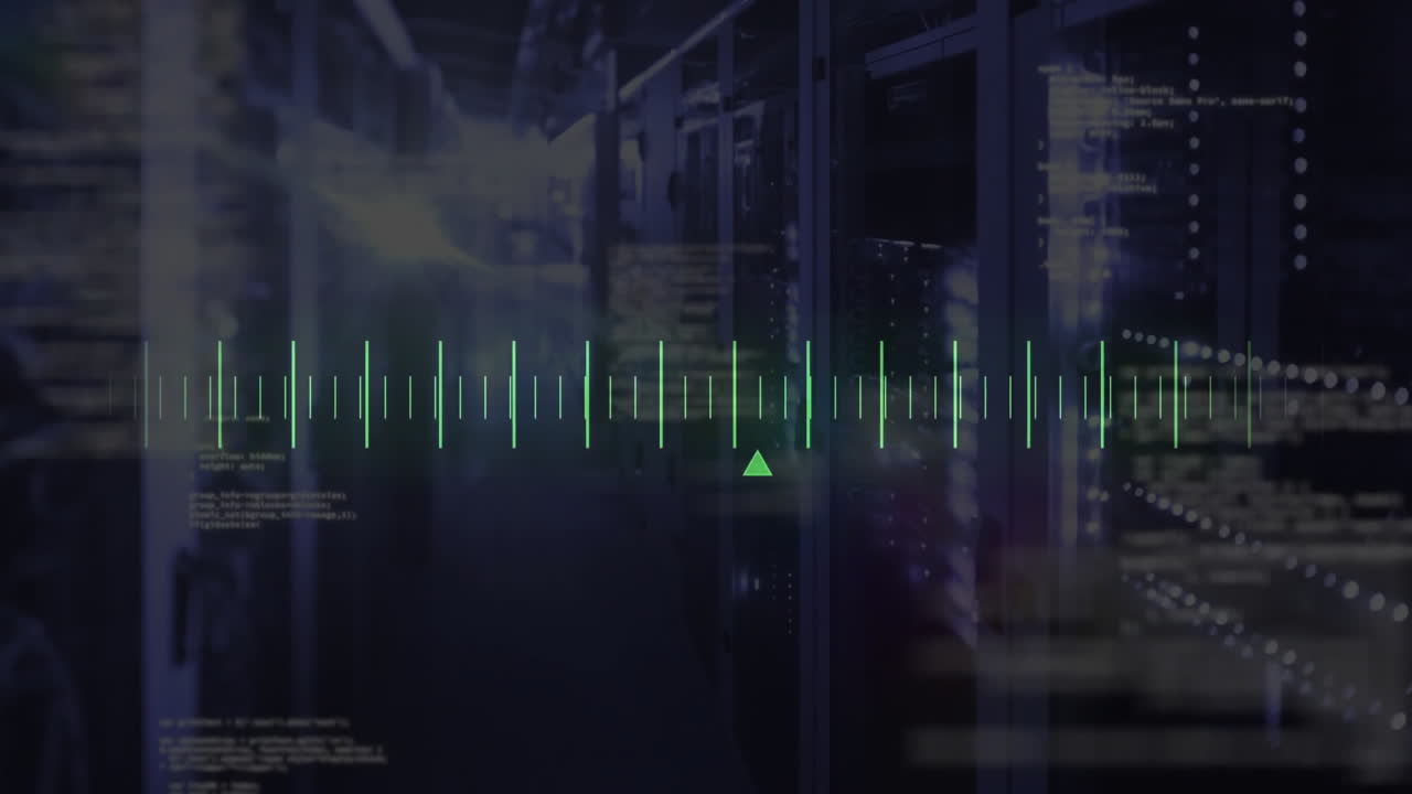 Animation of data processing over computer servers