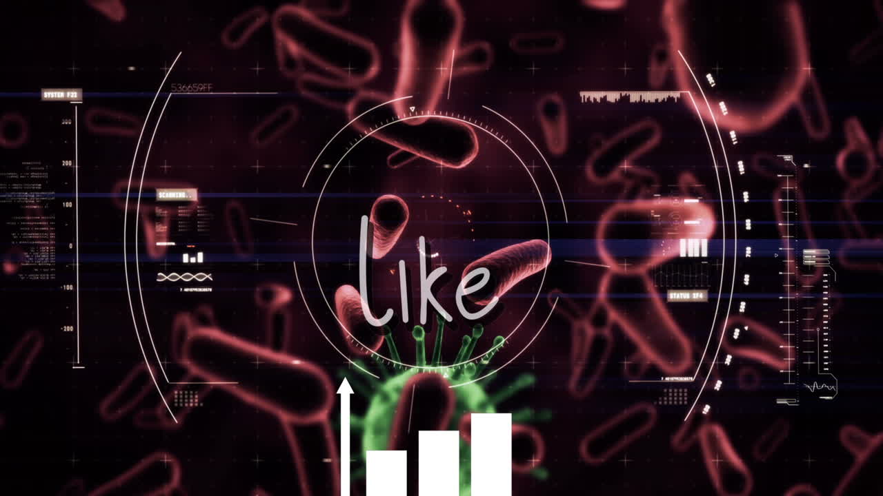 은 배경에 대한 covid-19 세포 및 혈관에 대한 텍스트 및 스코프 스캔