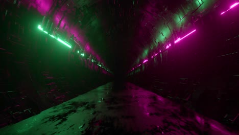 túnel futurista de neón