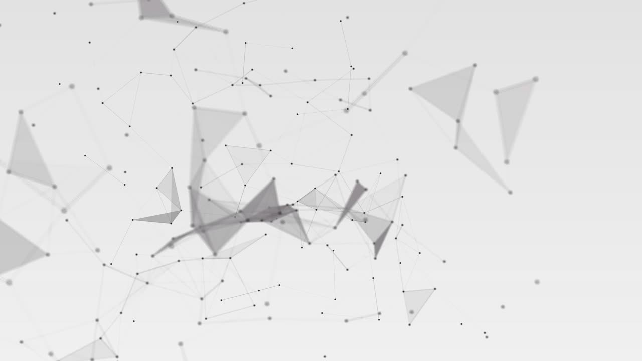 4k abstract geometric background space plexus connection web science technology network business