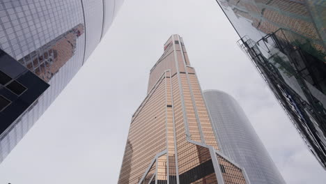 modern skyscrapers in moscow city