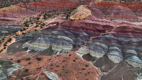 colorful rainbow hills at vermilion cliffs national monument in coconino county, arizona