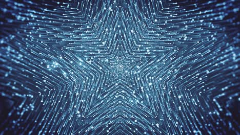 blue abstract star