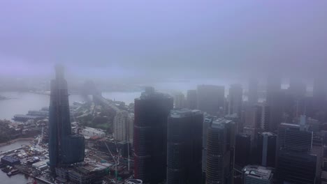 sydney - flying in the clouds in darling harbour