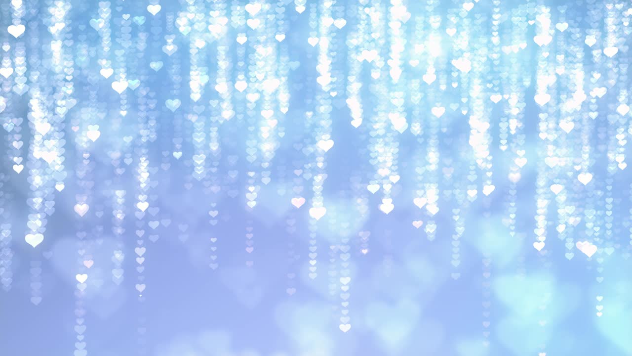 마더스 데이 모션 배경: 떨어지는 반이는 심장, 원활한 루프 발렌타인 데이 휴가 애니메이션