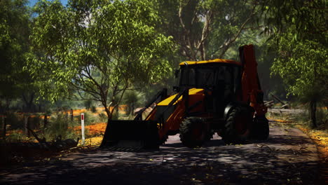 excavator-tractor-in-bush-forest