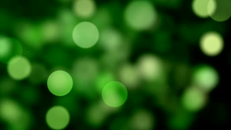 fondo de partículas abstractas desfocalizadas de 4k (verde) - video de stock de bucle