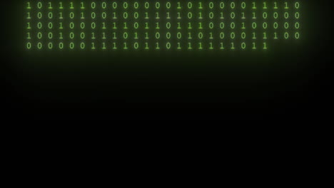 Green-rows-of-binary-output-to-black-computer-screen