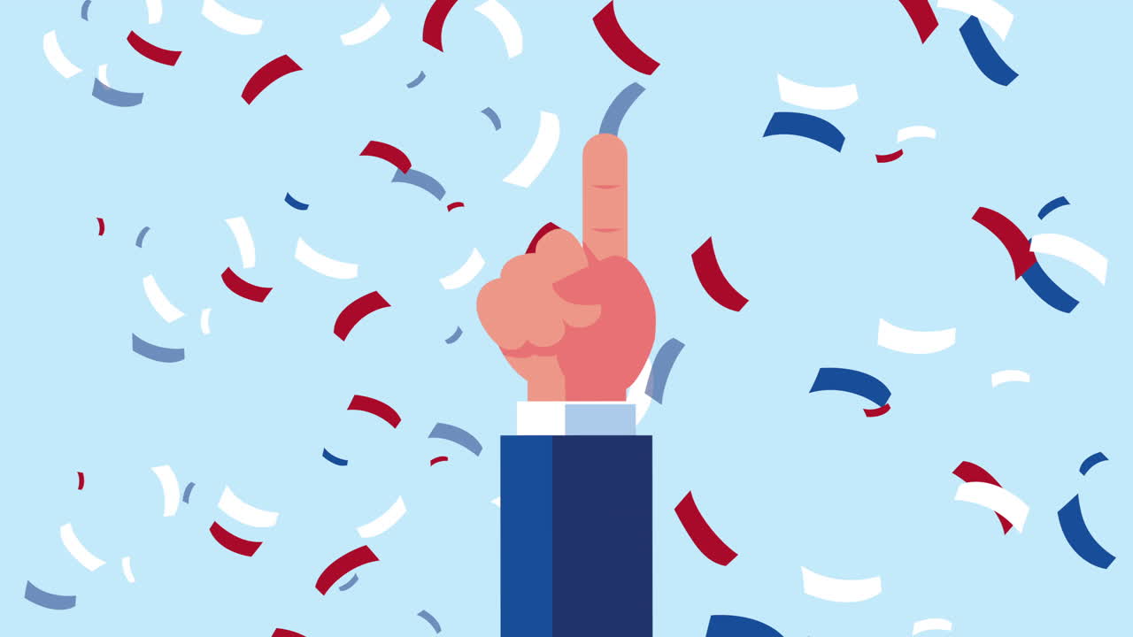 승리를 축하하는 것