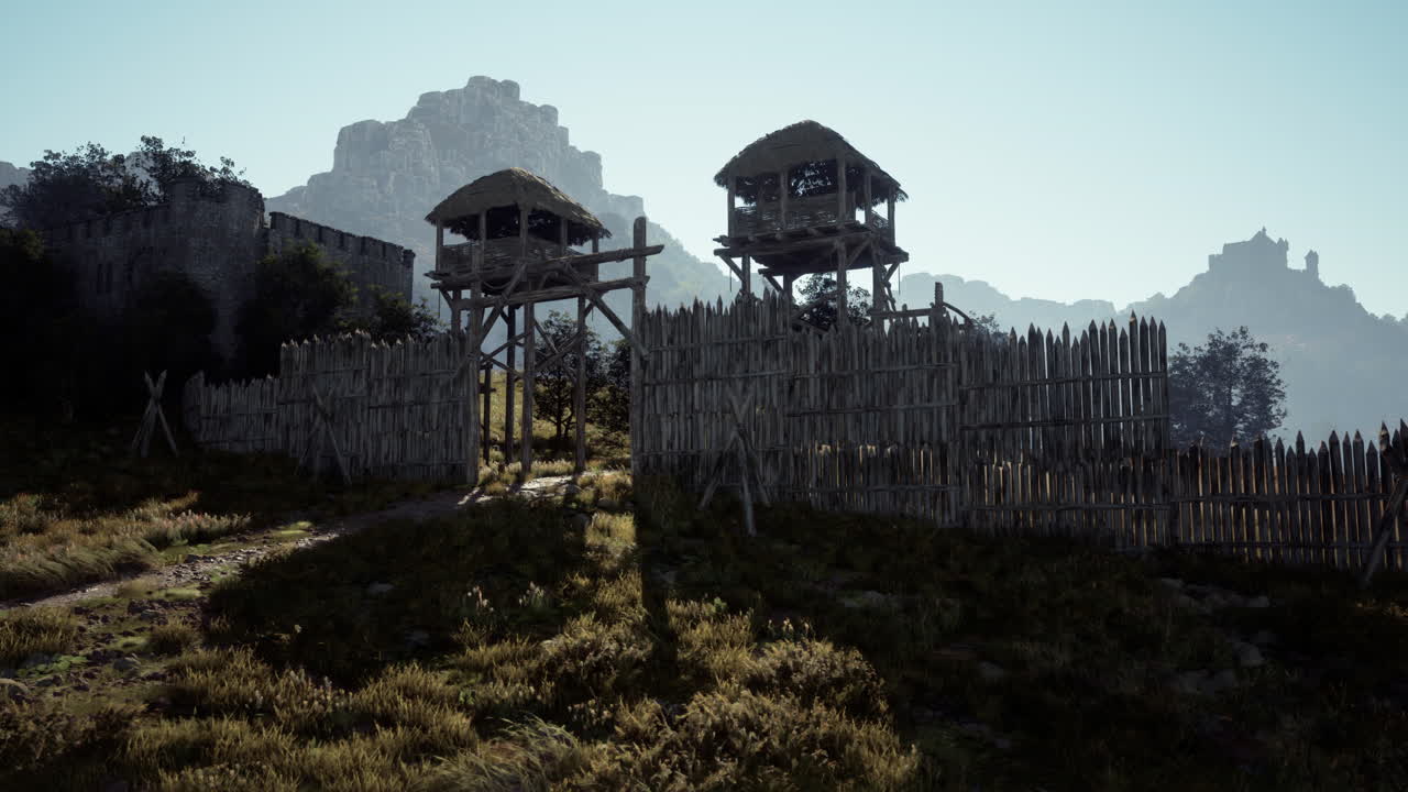 탑이 있는 중세 성문