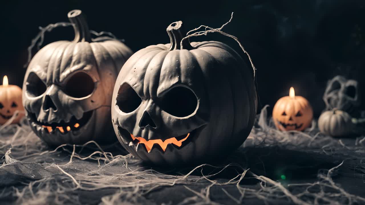 공포스러운 할로윈 호박