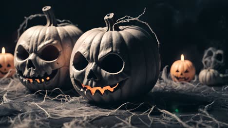 Las espeluznantes calabazas de Halloween