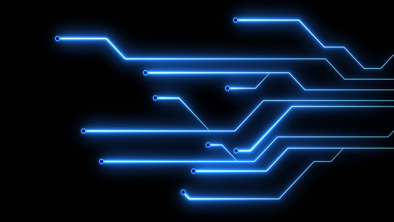 diseño abstracto de placas de circuitos de neón