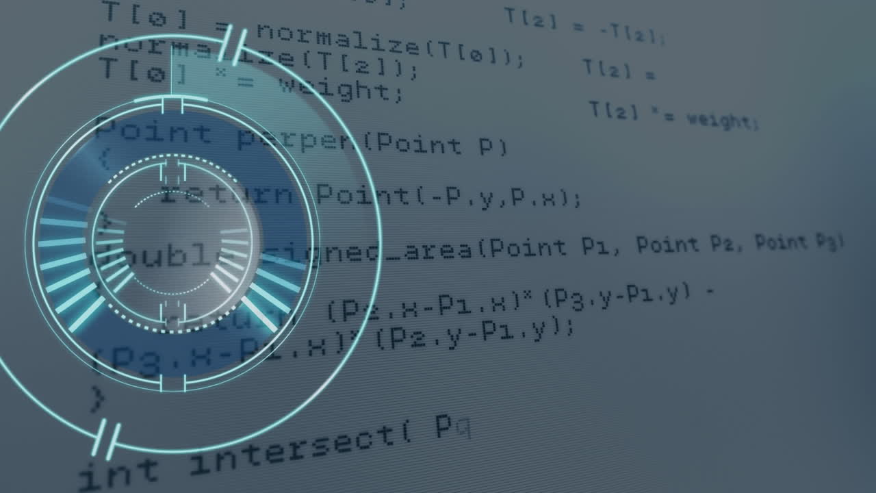 Animation of scope scanning over digital data processing