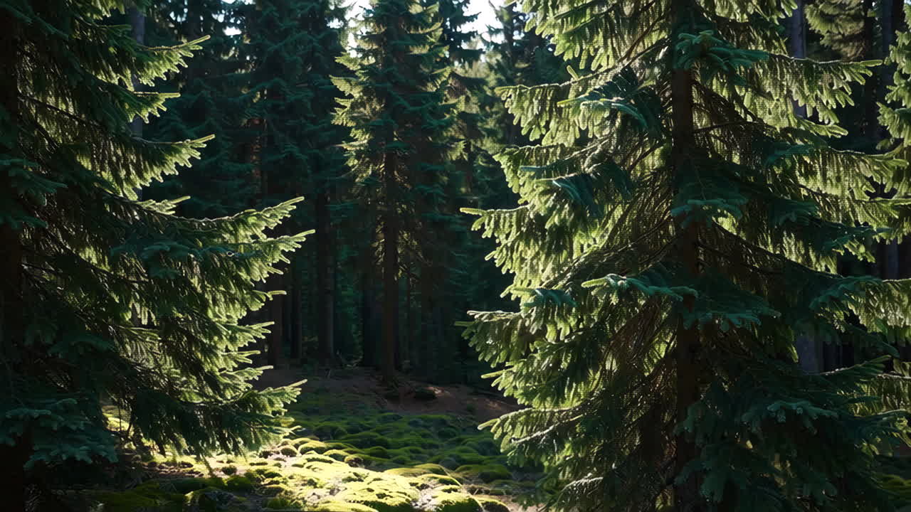 Forest Sunlight and Moss