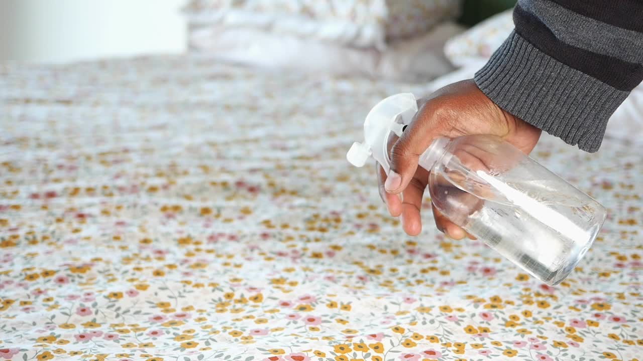 Spraying Bed Sheets