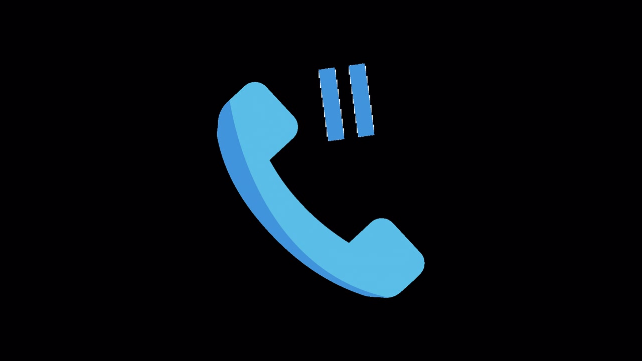 Ikon Panggilan Telepon Berdering Animasi