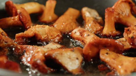 pan-fried chanterelles