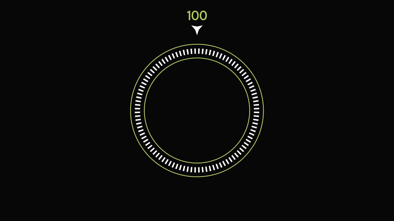 Loading circle animation. Animation orange green 4k loading bar with Alpha channel. motion video 0-100 percent. load circle on black background. Download Page