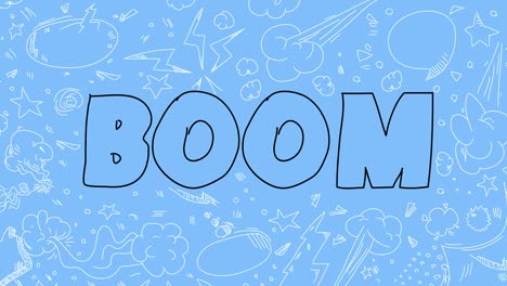 doodle word boom.
