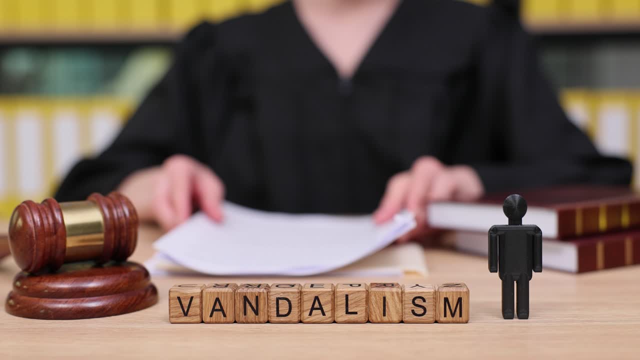 Images related to vandalism and law