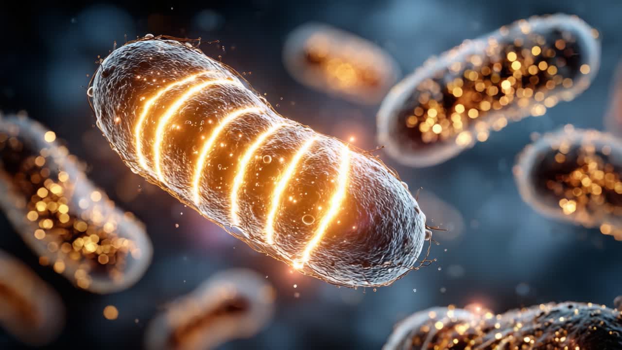 Visualizzazione Intricata di Batteri Dinamici: Un Viaggio Mozzafiato attraverso la Vita Microscopica che Evidenzia Colori Vibranti e Strutture Uniche in un Microambiente Cellulare.