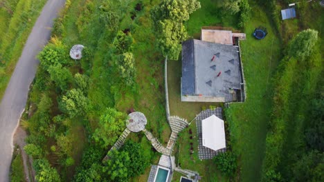 Old-Resort-With-Lap-Pool-And-Lush-Green-Environment-In-Summer