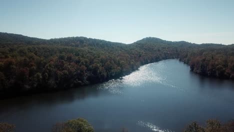 Aerial-Price-Lake-in-the-fall-in-4k