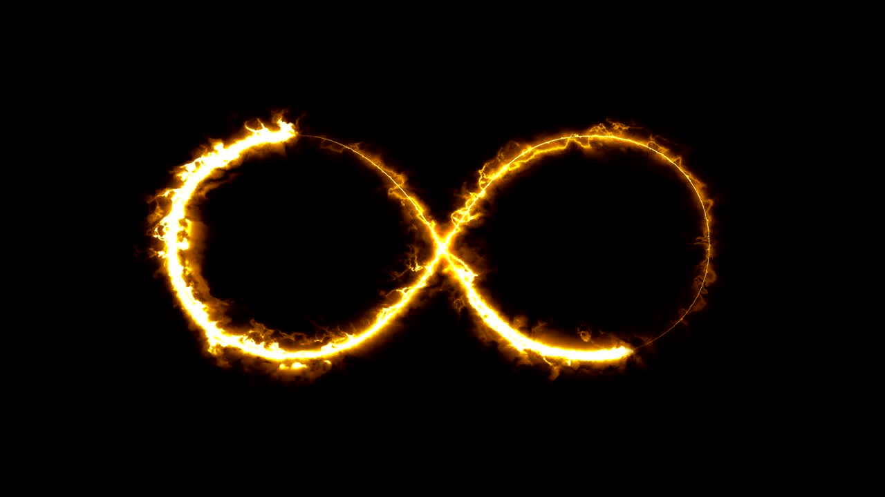 fondo abstracto con signo de infinito. fondo digital