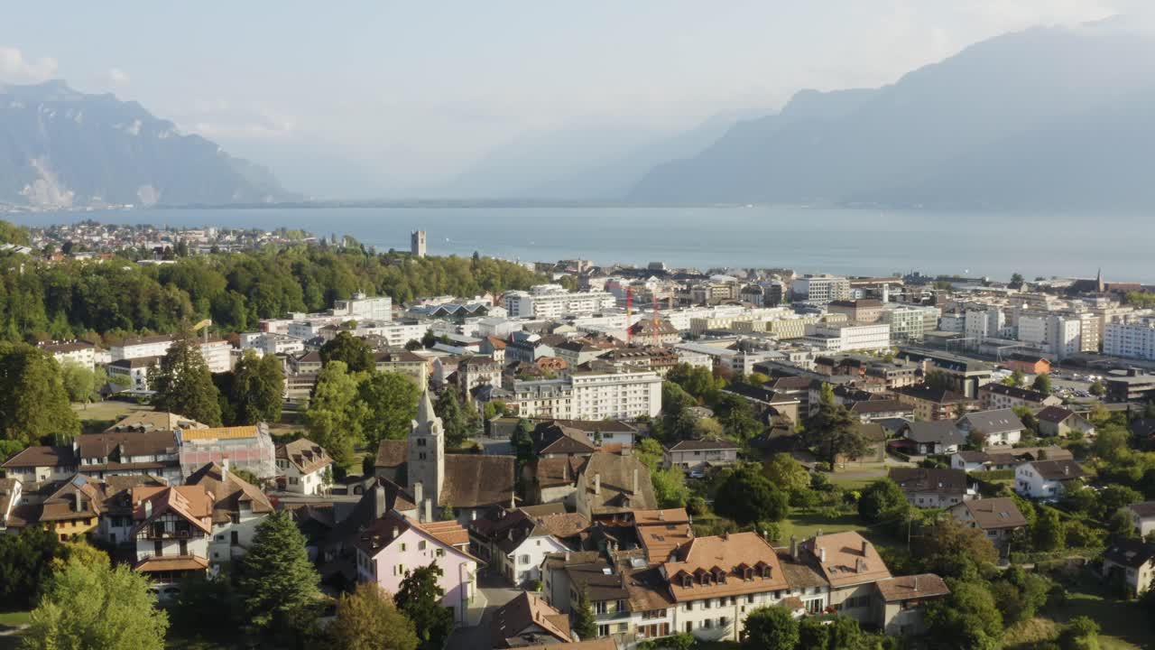 sobrevuelo aéreo de la iglesia