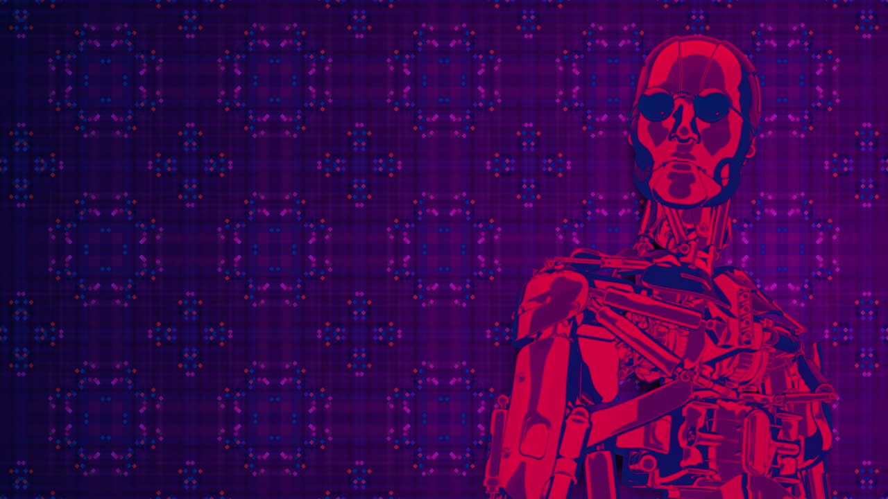 nueva máquina de concepto fresco de bucle de onda retro