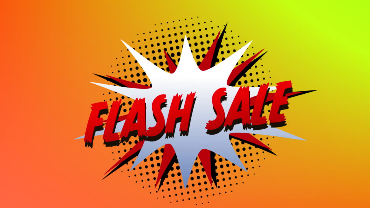 Flash sale-grafik på explosion 4k