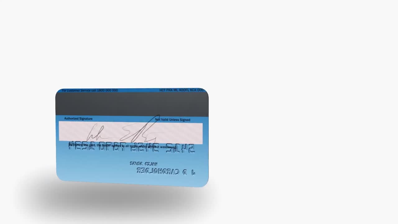tarjeta de crédito rotativa de 3d
