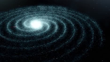 spiral galaxy in deep space