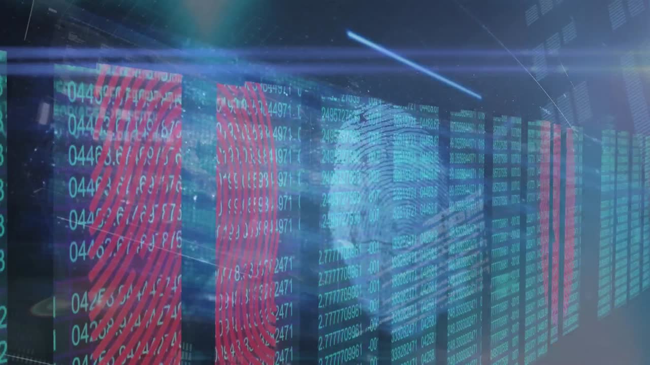 Security warning text against data processing