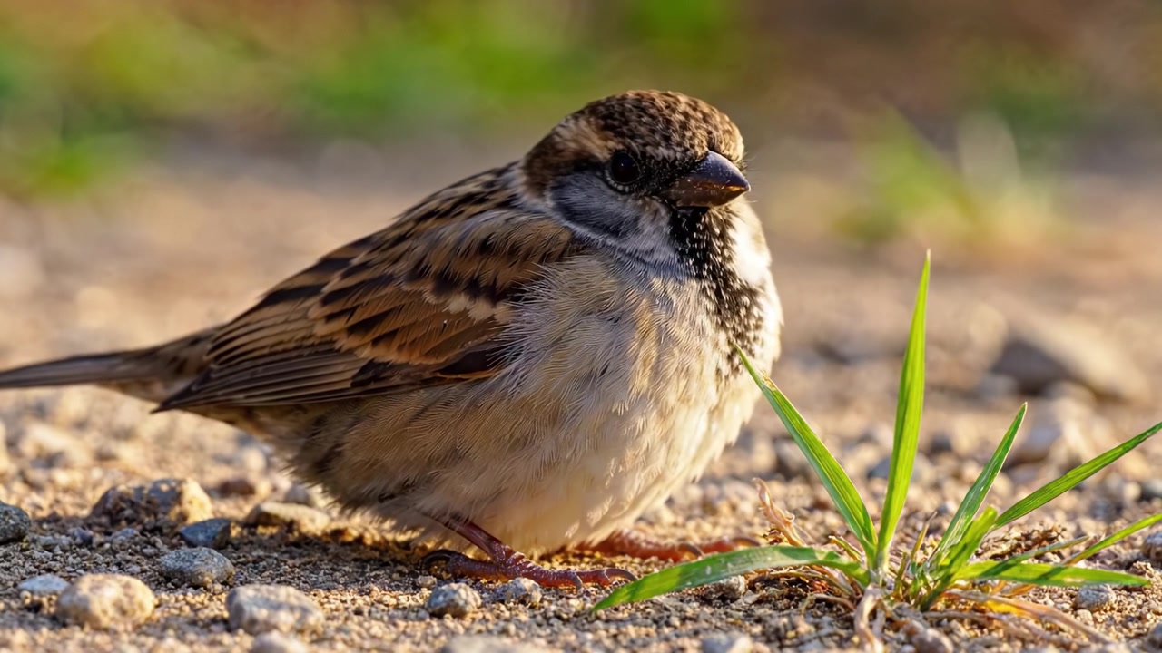 Et nærbillede af spurve i deres naturlige habitat: At observere naturens skønhed gennem en lille fugls øjne