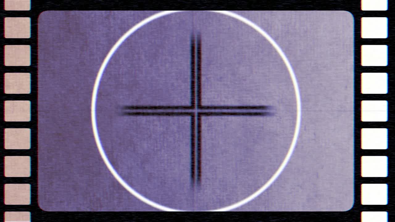 cuenta atrás de películas púrpuras retro al estilo de los años 90