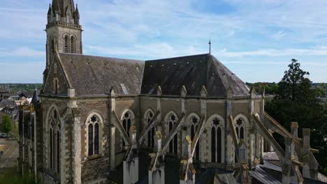 Saint-Remi-or-Saint-Remy-church,-Château-Gontier-in-France