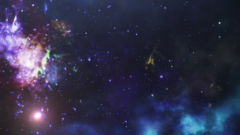 Universum-Voller-Sterne,-Nebelhintergrund