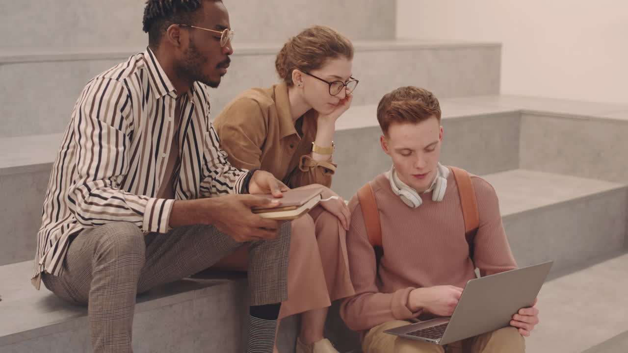 Students Preparing for Group Project