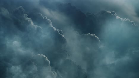 cumulonimbus clouds in the sky and thunderstorms