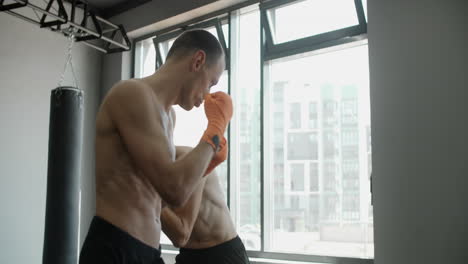 boxing training session