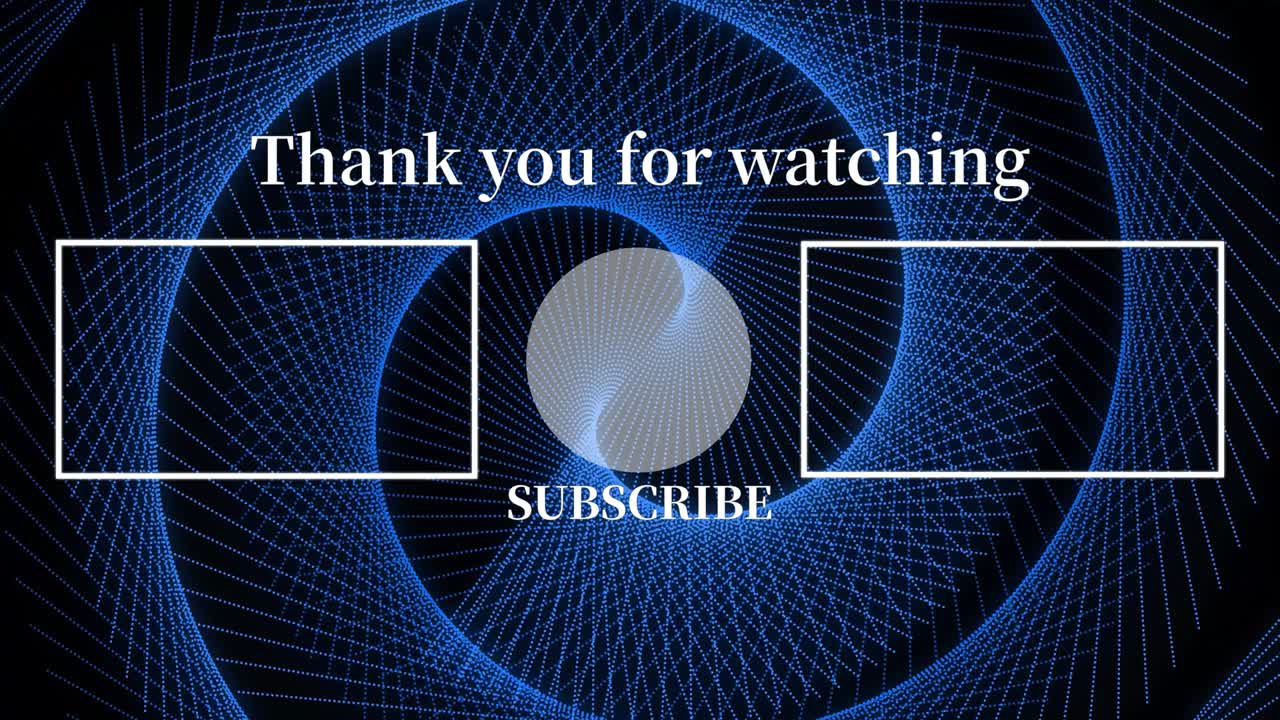 멋진 엔딩 카드 엔딩 스크린 모션 그래픽